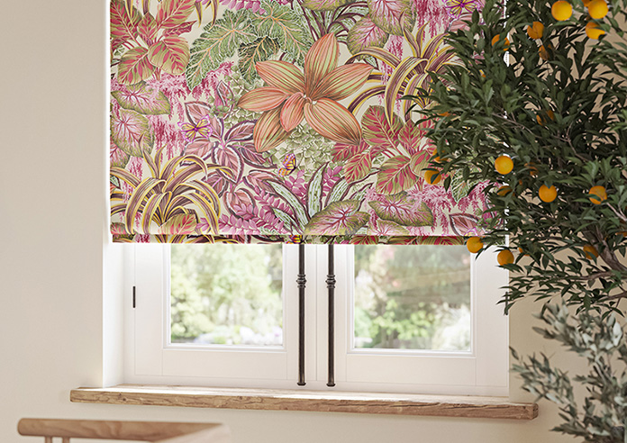 Canopy, Blood Orange - Motorised Roman Blind - Image 5